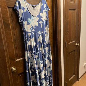 CHAPS KNIT FLORAL DRESS